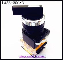 1Pcs LA38-20CX3 Long Handle 3 Position 2NO Maintained Selector Switch Rotary Switch Brand New 2024 - buy cheap