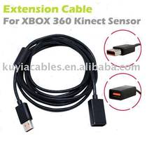 Free Shipping+2pcs/lot+High Quality 3m SENSOR Extension Cable Cord for Xbox 360 Slim Kinect Sensor 2024 - buy cheap
