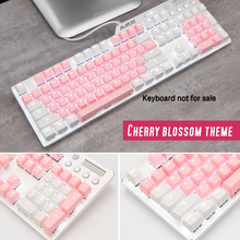 Cherry Vlossom Theme Top Printed 104 Key  Keycaps Keys Caps Set for Mechanical Keyboard for Gaming Mechanical Keyboard 2024 - buy cheap