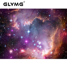 Алмазная вышивка GLymg 5D Diy, звездное небо, Вселенная, алмазная картина, вышивка крестиком, полная дрель, полностью квадратные стразы, вышивка 2024 - купить недорого