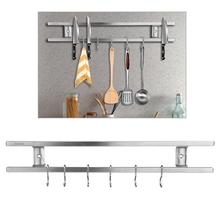 Portacuchillas magnético montado en la pared, estante de cuchillos de doble barra para cuchillos, utensilios y juegos de cocina, accesorios 2024 - compra barato