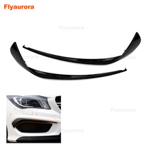 2pcs Car Styling Rear Front Bumper Spoiler Air Knife Covers Stickers Trim for Mercedes Benz CLA Class C117 car stickers ABS 2024 - buy cheap