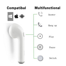 Mini sem fio bluetooth 5.0 fones de ouvido fone de ouvido estéreo fone de ouvido microfone para iphone xiaomi esporte na orelha handsfree 2024 - compre barato