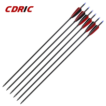 6/12/24 Pcs Mixed Carbon Arrow 30 Inches Spine 500 OD 7.8mm For Compound Recurve Bow  Archery 2024 - buy cheap