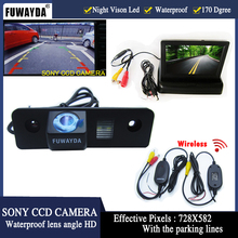 FUWAYDA SONY CCD Parking Monitors LED Car Rear View Camera 4.3' foldable Mirror Monitor for VW Skoda ROOMSTER OCTAVIA TOUR FABIA 2024 - buy cheap