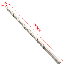 1 шт. 200 мм HSS спиральное сверло набор Диаметр удлиненные сверло с цилиндрическим хвостовиком биты для электродрели 2024 - купить недорого