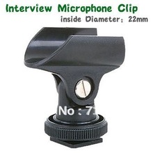 FREE SHIPPING  10pcs/LOT Interview Microphone Clip Hot Shoe Boots  For Camera Light Microphone Holder Mic Stand For DV Camera 2024 - buy cheap