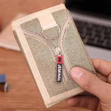 Short Wallets Coin Purse Pocket Mens Money Bags Cards ID Holder Fabric Purses Men Canvas Wallet Burse Mini Bag Case Notecase 2024 - buy cheap