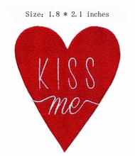 Parche bordado ancho Kiss me, 1,8 ", pequeño parche, escoteiro 2024 - compra barato