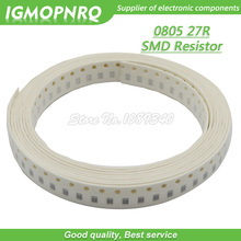 Resistor de Chip 300 SMD, 27 ohm, 1/8W, 27R ohmios, 0805-27R, 0805 Uds. 2024 - compra barato