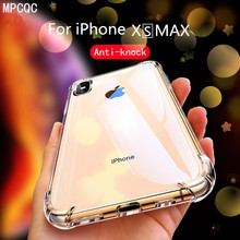 MPCQC антидетонационный для iPhone X XS MAX XR Clear силиконовый мягкий ТПУ чехол для iPhone 6 6S 7 8 Plus прозрачная защита чехол для телефона 2024 - купить недорого