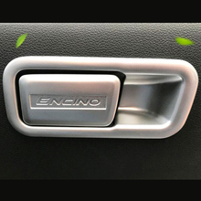 Для Hyundai Kona Encino 2018 2019 ABS Матовый и углеродное волокно автомобильный футляр для перчаток ручка Чаша Крышка отделка Стайлинг Аксессуары 2024 - купить недорого