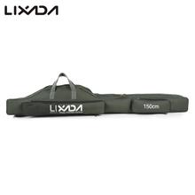 Lixada 100/130/150cm Canvas Fishing Bag Outdoor Foldable Fishing Rod Carrier Pouch Holder 2 layer Lure Storage  Case for pesca 2024 - buy cheap