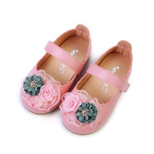 CUZULLAA-zapatos de princesa con flores de encaje para niña, zapatillas informales con lazo y gancho a la moda, calzado de suela blanda para bebé, talla 21-30 2024 - compra barato