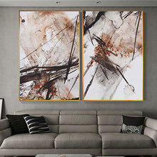 Póster con estampado abstracto de salpicaduras de Color naranja para sala de estar, póster de estilo nórdico, lienzo de acuarela, pintura artística para pared 2024 - compra barato