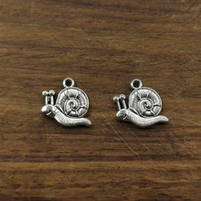 10pcs Snail Charms 17*14mm Tibetan Silver Plated Pendants Antique Jewelry Making DIY Handmade Craft 2024 - buy cheap