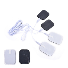 High Quality 4Pcs Replacement Pad for Massage stick Tens Units Electrodes Pads + 1Pc Wires Cable 2024 - buy cheap