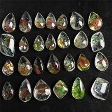 Quartz Crystal Gemstone Natural Ghost Phantom Natural Stone Specimen Healing Stone Pendant Necklace Hanging Gift Crafts Jewelry 2024 - buy cheap