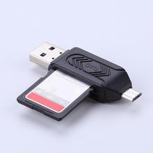 Lector de tarjetas Universal Micro USB OTG TF/SD, 2 en 1, lector de tarjetas OTG, cabezales de extensión de teléfono, adaptador Micro USB OTG (Color aleatorio) 2024 - compra barato