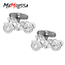 MeMolissa 3 pairs Novelty Silver Color Motorcycle Design French Cufflinks for Mens Cuff buttons for Car Fans Shirt Cuff Links 2024 - buy cheap