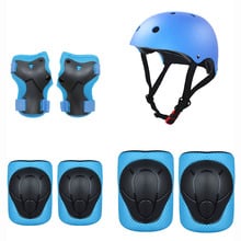 7PCS Children Sports Safety Protection Gear Skates Protective Set Ice Skating Hand Protector Helmet Knee Pad Elbow Support Tool 2024 - buy cheap