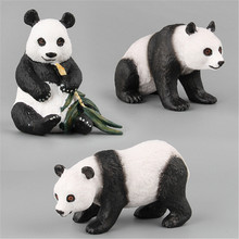 Экшн-фигурки панды в новом стиле, милые животные, панда, кукла, пластиковая модель, игрушка, украшение, подарок 2024 - купить недорого