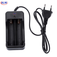 2 slots LED display Battery Charger For 18650 Rechargeable Li-Ion Battery EU Plug battery charger 2024 - buy cheap