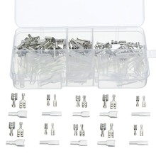 120pcs/lot 2.8mm 4.8mm 6.3mm Crimp Insulating Terminals Silver Transparent Female Spade Connectors Sleeve Kit Set 2024 - buy cheap