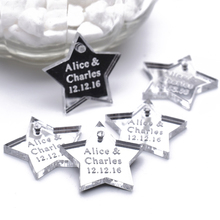 50 Pieces Personalized Engraved Centerpieces Hangs Star Baptism Birthday Wedding Table Decoration Favors Candy Tags 2024 - buy cheap