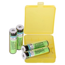 4PCS 100% Original 3.7V 3400mah 18650 Battery NCR18650B Lithium Rechargeable Battery For Flashlight batteries + 1pc Battery Box 2024 - buy cheap