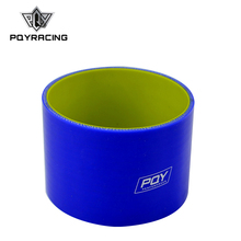 PQY-Intercooler de silicona recta 4 "y 102mm, azul y amarillo, tubo de entrada Acoplamiento de manguera PQY-SH0040-QY 2024 - compra barato