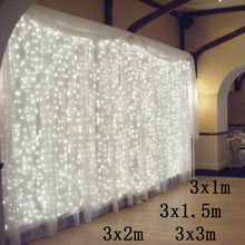 Cordão de luzes led, de pingente de gelo, 3x1/3x5/3x3m, para decoração de festas, jardim, casamento, natal, fadas 2024 - compre barato