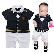 Newborn Baby Clothing Summer Gentleman Rompers 0-24M Baby Boys Cotton Jumpsuit Baby Body Party Clothes Unisex Costumes MBR283 2024 - buy cheap