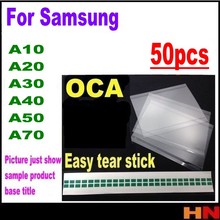 Adhesivo transparente óptico OCA, adhesivo de doble cara para Samsung galaxy A10, A20, A30, A40, A50, A70, 50 Uds. 2024 - compra barato