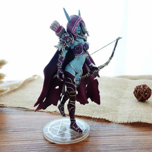17CM Archery Queen WOW Sylvanas Windrunner PVC Anime Action Figure Model with Base for Children Kid Birthday Toys Gift for Boys 2024 - buy cheap