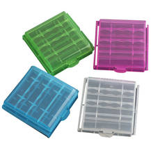 New Arrival 1pcs Plastic Storage Case Box Multi Colors For 4x 14500/AA AAA Li-ion Battery Led Flashlight Torch Lithium Batteries 2024 - buy cheap