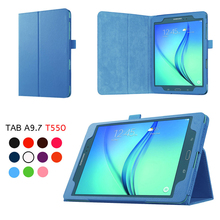 Smart Case for Samsung Galaxy Tab A 9.7 T550 T555 P550 SM-T550 SM-T555 Cover  Stand Pu Leather Case for Samsung Tab A 2024 - buy cheap