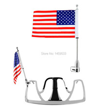 Universal Motorcycle American Flag Vertical Pole Luggage Rack Fits for Honda GoldWing GL1800 GL1500 GL1200 2001-2011 2024 - buy cheap