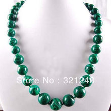 neTop quality hot sale 6-14mm artificial green malachite round beads tower chain necklace for women jewelry making 18inch MY2078 2024 - buy cheap