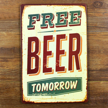 funny metal tin sign for bar pub wall decor , metal wall art bar sign beer 2024 - buy cheap