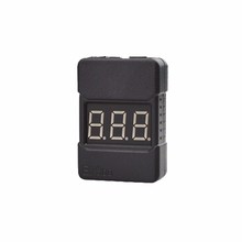 Verificador da tensão da bateria de bx100 1-8 s lipo/alarme da campainha/verificador da tensão da bateria da baixa tensão com alto-falantes duplos f18255 2024 - compre barato