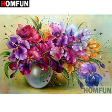 HOMFUN Full Square/Round Drill 5D DIY Diamond Painting "Colored flower"Embroidery Cross Stitch 3D Home Decor A10195 2024 - buy cheap