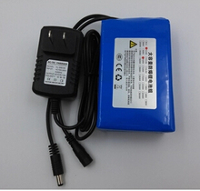 free shipping 12V 10AH lithium polymer battery 10000 MAH 35W 55W lamp rechargeable battery with charger 2024 - buy cheap