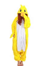 Kigurumi Yellow Duck Onesies Sleepsuit Adult Pyjamas Cartoon Sleepwear Unisex Men Women Onesie Pajamas Cosplay Costumes 2024 - buy cheap