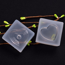 DIY Shifting Sand Craft Heart Pendant Epoxy Resin Shaker Charm Silicone Mold Transparent Hollow Quicksand H610 2024 - buy cheap