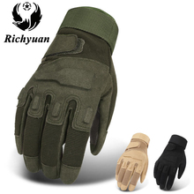 Richyuan-guantes tácticos de combate militar para hombre, militar, policía, soldado, Paintball, aire libre, mitón deportivo 2024 - compra barato