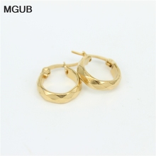 MGUB-pendientes de acero inoxidable para mujer, joyería de color dorado, simples, pequeños, LH133, 2016 2024 - compra barato