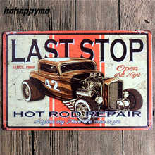 Hot Rods Tin Sign Garage Vintage Metal Motel Furniture Decorative Car Plates Home Decor Metal Painting Wall Plaque 20*30 CM 2024 - buy cheap