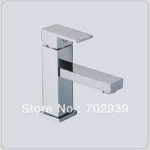 Free shipping polished chrome square  Bathroom Sink Faucet 2024 - buy cheap