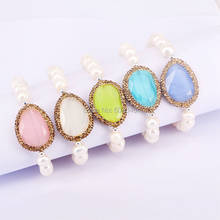 5 Strand Zyunz Natural pearl beads bracelet bangle pave golden crystal faceted quartz stone beads handmade bracelets 2024 - buy cheap